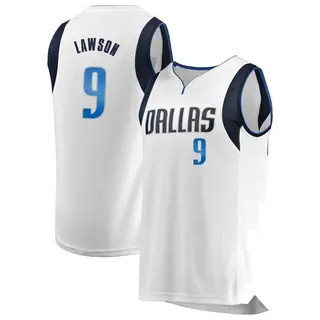 Men's A.J. Lawson Dallas Mavericks Fanatics Branded Fast Break White Jersey - Association Edition
