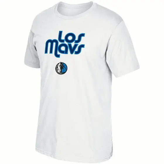 Men's Dallas Mavericks Adidas White Noches Ene-Be-A T-Shirt -