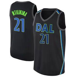 Men's Frank Ntilikina Dallas Mavericks Nike Swingman Black Jersey - City Edition