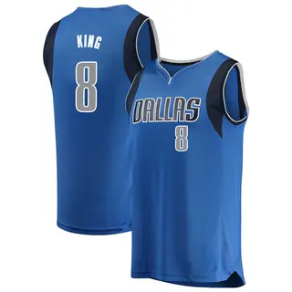 Men's George King Dallas Mavericks Fanatics Branded Blue Fast Break Jersey - Icon Edition
