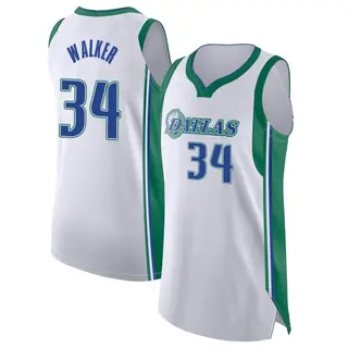Men's Kemba Walker Dallas Mavericks Nike Authentic White 2021/22 City Edition Jersey