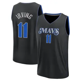Men's Kyrie Irving Dallas Mavericks Fanatics Branded Fast Break Black 2023/24 City Edition Jersey