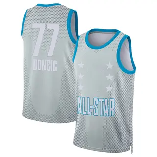 Men's Luka Doncic Dallas Mavericks Jordan Brand Swingman Gray 2022 All-Star Game Jersey