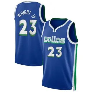 Men's McKinley Wright IV Dallas Mavericks Nike Swingman Blue 2022/23 City Edition Jersey