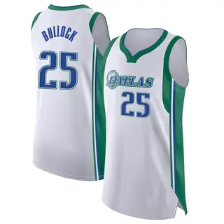 Men's Reggie Bullock Dallas Mavericks Nike Authentic White 2021/22 City Edition Jersey