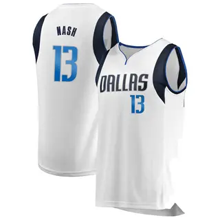 Men's Steve Nash Dallas Mavericks Fanatics Branded White Fast Break Jersey - Association Edition