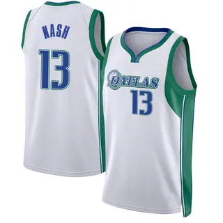 Men's Steve Nash Dallas Mavericks Nike Swingman White 2021/22 City Edition Jersey