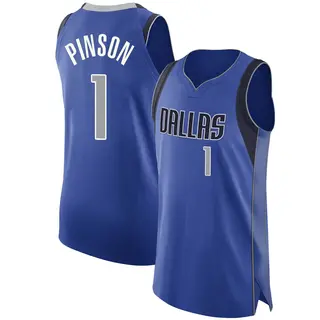 Men's Theo Pinson Dallas Mavericks Nike Authentic Royal 2020/21 Jersey - Icon Edition