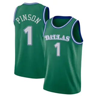 Men's Theo Pinson Dallas Mavericks Nike Swingman Green 2020/21 Hardwood Classics Jersey