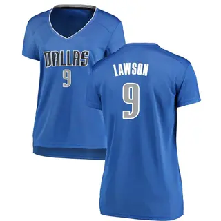 Women's A.J. Lawson Dallas Mavericks Fanatics Branded Fast Break Royal Jersey - Icon Edition