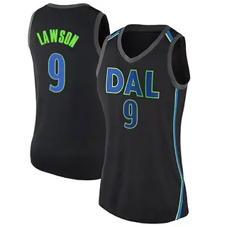 Women's A.J. Lawson Dallas Mavericks Nike Swingman Black Jersey - City Edition