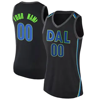 Women's Custom Dallas Mavericks Nike Swingman Black Jersey - City Edition