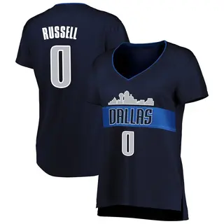 Women's D'Angelo Russell Dallas Mavericks Fanatics Branded Fast Break Navy Jersey - Statement Edition