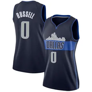 Women's D'Angelo Russell Dallas Mavericks Nike Swingman Navy Jersey - Statement Edition