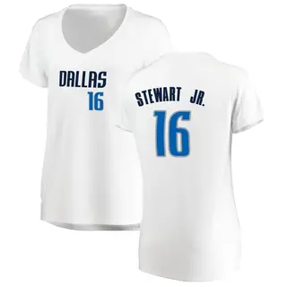 Women's D.J. Stewart Jr. Dallas Mavericks Fanatics Branded Fast Break White Jersey - Association Edition