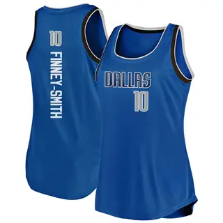 Women's Dorian Finney-Smith Dallas Mavericks Fanatics Branded Fast Break Blue Movement Tank Jersey - Icon Edition