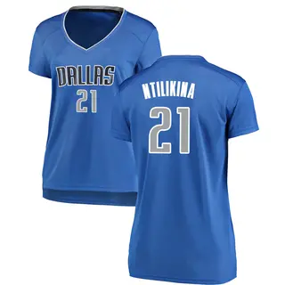 Women's Frank Ntilikina Dallas Mavericks Fanatics Branded Royal Fast Break Jersey - Icon Edition