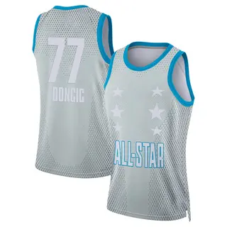Women's Luka Doncic Dallas Mavericks Jordan Brand Swingman Gray 2022 All-Star Game Jersey