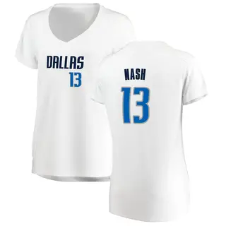 Women's Steve Nash Dallas Mavericks Fanatics Branded Fast Break Navy Jersey  - Statement Edition