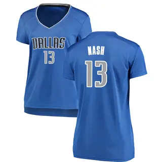 Women's Steve Nash Dallas Mavericks Fanatics Branded Royal Fast Break Jersey - Icon Edition