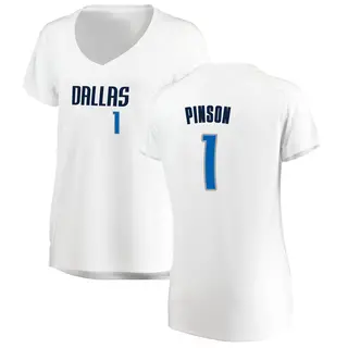 Women's Theo Pinson Dallas Mavericks Fanatics Branded White Fast Break Jersey - Association Edition