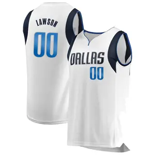 Youth A.J. Lawson Dallas Mavericks Fanatics Branded Fast Break White Jersey - Association Edition