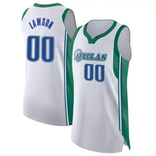Youth A.J. Lawson Dallas Mavericks Nike Authentic White 2021/22 City Edition Jersey