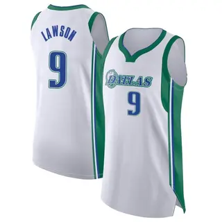Youth A.J. Lawson Dallas Mavericks Nike Authentic White 2021/22 City Edition Jersey
