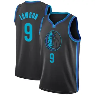 Youth A.J. Lawson Dallas Mavericks Nike Swingman Anthracite 2018/19 Jersey - City Edition