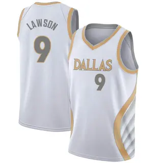 Youth A.J. Lawson Dallas Mavericks Nike Swingman White 2020/21 Jersey - City Edition