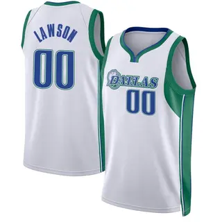 Youth A.J. Lawson Dallas Mavericks Nike Swingman White 2021/22 City Edition Jersey