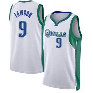 Youth A.J. Lawson Dallas Mavericks Nike Swingman White 2021/22 City Edition Jersey