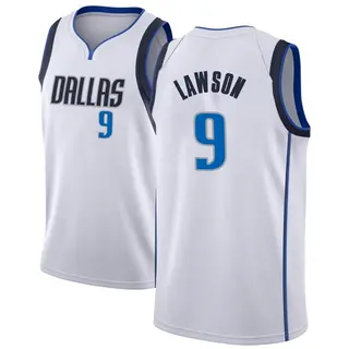 Youth A.J. Lawson Dallas Mavericks Nike Swingman White Jersey - Association Edition
