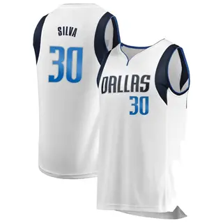 Youth Chris Silva Dallas Mavericks Fanatics Branded Fast Break White Jersey - Association Edition