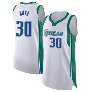 Youth Chris Silva Dallas Mavericks Nike Authentic White 2021/22 City Edition Jersey
