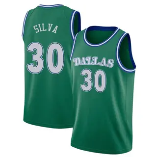 Youth Chris Silva Dallas Mavericks Nike Swingman Green 2020/21 Hardwood Classics Jersey