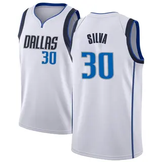 Youth Chris Silva Dallas Mavericks Nike Swingman White Jersey - Association Edition