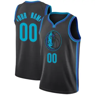 Youth Custom Dallas Mavericks Nike Swingman Anthracite 2018/19 Jersey - City Edition