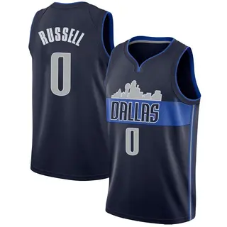 Youth D'Angelo Russell Dallas Mavericks Nike Swingman Navy Jersey - Statement Edition