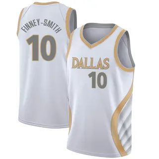 Youth Dorian Finney-Smith Dallas Mavericks Nike Swingman White 2020/21 Jersey - City Edition