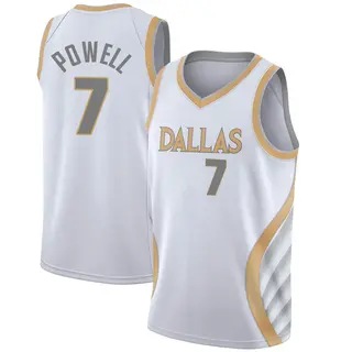 Youth Dwight Powell Dallas Mavericks Nike Swingman White 2020/21 Jersey - City Edition