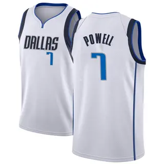 Youth Dwight Powell Dallas Mavericks Nike Swingman White Jersey - Association Edition