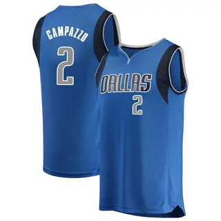 Youth Facundo Campazzo Dallas Mavericks Fanatics Branded Fast Break Blue Jersey - Icon Edition
