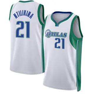 Youth Frank Ntilikina Dallas Mavericks Nike Swingman White 2021/22 City Edition Jersey