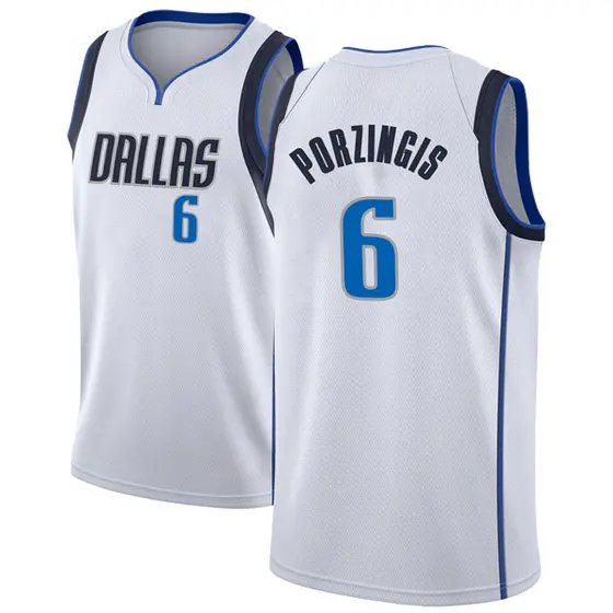 Youth Kristaps Porzingis Dallas Mavericks Nike Swingman White Jersey ...