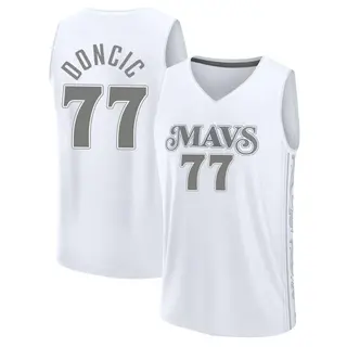 Youth Luka Doncic Dallas Mavericks Fast Break White Fanatics 2024/25 City Edition Jersey
