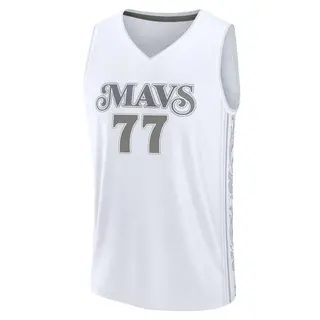 Youth Luka Doncic Dallas Mavericks Fast Break White Fanatics 2024/25 City Edition Jersey
