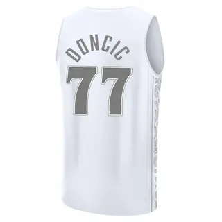 Youth Luka Doncic Dallas Mavericks Fast Break White Fanatics 2024/25 City Edition Jersey