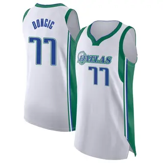 Youth Luka Doncic Dallas Mavericks Nike Authentic White 2021/22 City Edition Jersey