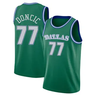 Youth Luka Doncic Dallas Mavericks Nike Swingman Green 2020/21 Hardwood Classics Jersey